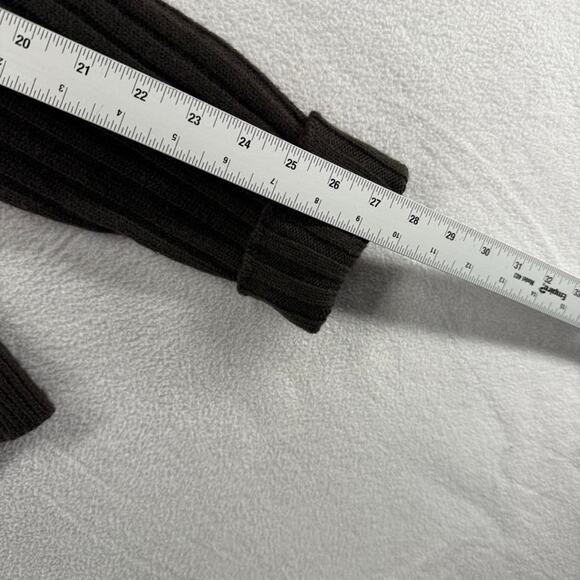 Vintage banana Republic Sweater men's Medium Green Turtleneck Knit Wool 90s - Picture 4 of 10